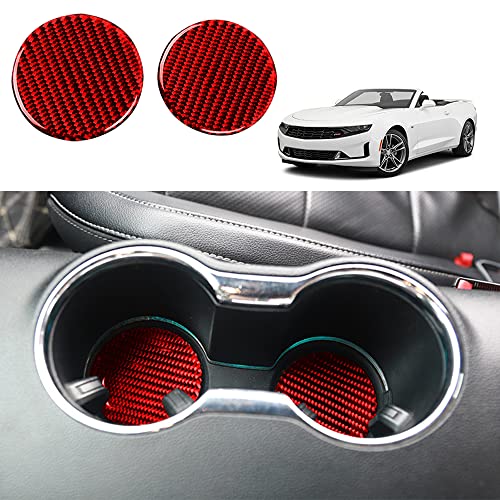 Adhesivos para portavasos Chevrolet Camaro 2016-2020 rojos miniatura 2