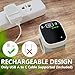 Oklar Blood Pressure Monitors for Home Use Rechargeable Wrist Digital BP Machine Cuff with LED Backlit Display, Voice Broadcast, 240 Memory Storage for 2 Users with Carrying Case