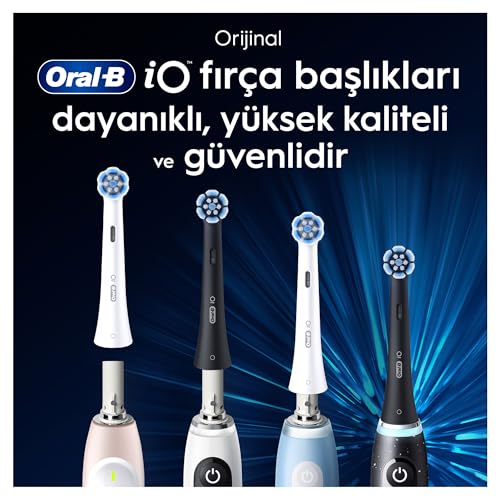 Image of Oral-B Lot of 6 Ultimate Clean Replacement Toothbrush Heads, Authentic, Black, Deep Cleaning, Plaque Removal, Round Brush Head for Oral B iO Electric Toothbrushes