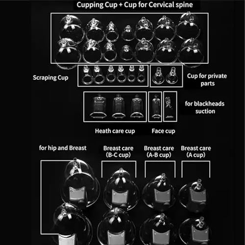Cupping Therapy Sets, Máquina de Terapia de Vacío con 32 Copas Reemplazables, Tres Niveles de Temperatura y Potencia de Succión Ajustable, Nueva Máquina Corporal para Cuidado del Cuerpo miniatura 6