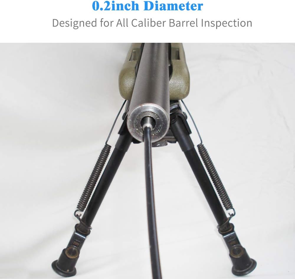 Rifle Bore Scope for iPhone  iPad, Teslong WiFi Version Gun Barrel Borescope Inspection Camera with Wireless Adapter Box, fit for 0.2in Caliber  Larger, Work with iOS Android  PC - Carrying Case