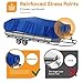 NEVERLAND Pontoon Boat Cover Waterproof Heavy Duty Trailerable Boat Cover Marine Grade Polyester Canvas Cover Fits Pontoon/Deck Boats (Boat Length 21-24ft, Beam Width up to 104