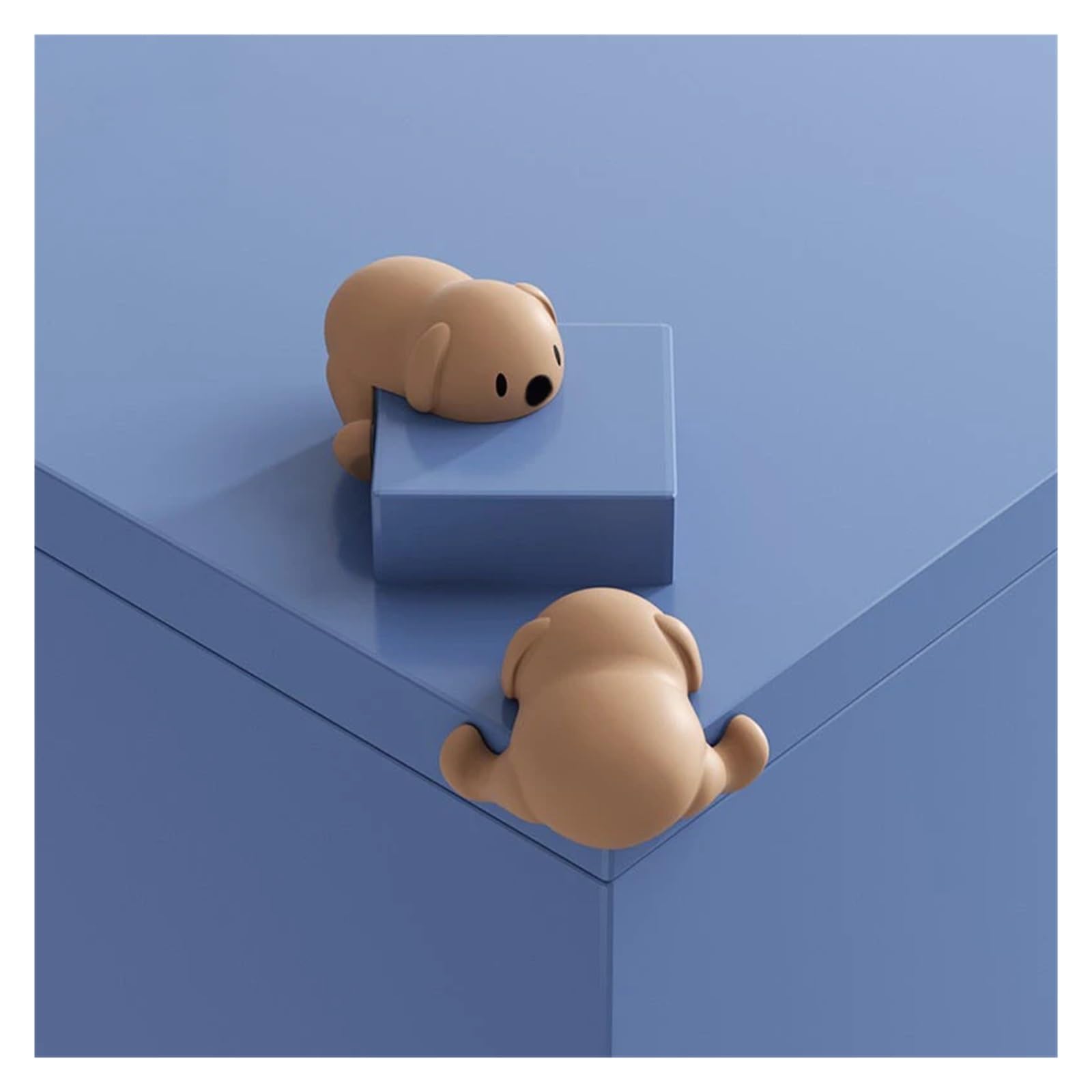 Protectores de Esquinas para mesas, Seguridad Infantil, 4 Piezas, Silicona, protección contra Golpes con Forma de Oso.