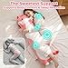 Mewaii Long Cat Plush 5 Sizes, 120% Extra Filling Giant Plushness Kids Body Pillow, Kawaii Cute Pink Cat Stuffed Animals Plushies, Big Long Body Pillow Cat Plush Gift for Girls 36”