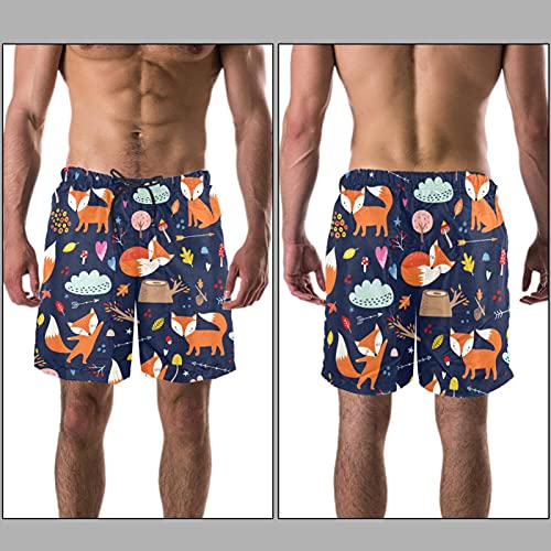 Maillots de bain pour hommes renard mignon short de plage - 3