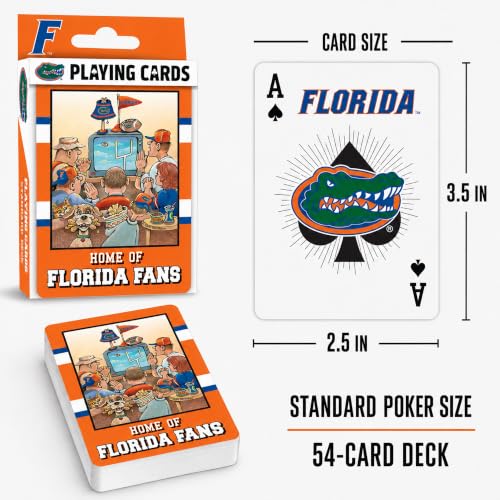 Image of Masterpieces Florida Gators Playing Cards Deck - Official NCAA Fan Accessory - Ages 4+