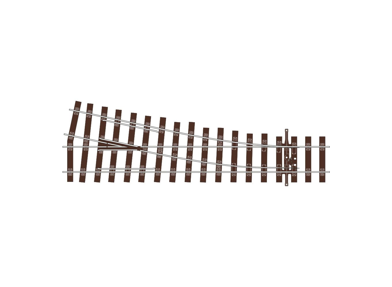 Peco SL-U1191 Bullhead Small Radius Turnout Right Hand OO Gauge