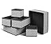 Produktbild JUNSHUO Aufbewahrungsbox Kleiderschrank Organizer 6er Set, Schubladen Ordnungssystem Organizer für Unterwäsche BH Dessous Socken, Stoffbox Faltbox für Schubladen Schrank