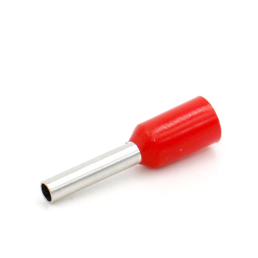 Insulated Ferrule, 12x1mm, Pack Of 100 U2013 Wire Copper Crimp Connector Insulated Ferrule Pin Cord End Terminal Connectors French Red Nylon Ferrules Connectors