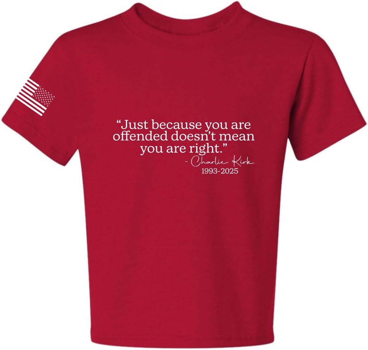 Freedom God Family Patriotism Shirt – Red White and Blue American Flag Men's T-Shirt