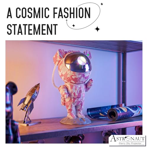 Image of Star Projector Galaxy Night Light - Astronaut Space Projector with Remote & Timer Starry Nebula LED Lamp for Bedroom Kawaii Kids Room Decor for Birthday & Gifts