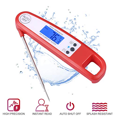 Spikelab Meat Thermometer, Digital Instant Read Food Thermometer With Splash Proof Body And Backlight Display For Kitchen Cooking, Grilling, And Barbecue #TOP1
