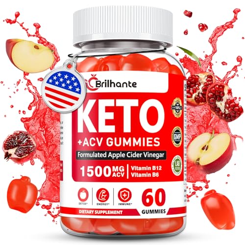 bucolicoBuy Keto ACV Gummies - Organic Apple Cider Vinegar Gummies Sugar Free Contains Apple Cider Vinegar with Mother Vitamin B12 & B6 Beetroot | Metabolism and Energy Gluten-Free Vegan-60 Count