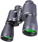 Prismáticos para Adultos de 20X50, binoculares HD Profesionales compactos e Impermeables con visión Nocturna en Condiciones de Poca luz para la observación de Aves, conciertos de Caza sobre la Marcha