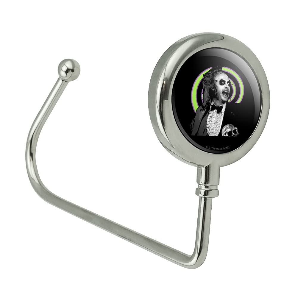 GRAPHICS & MORE Beetlejuice Headshot Purse Bag Hanger Holder Hook
