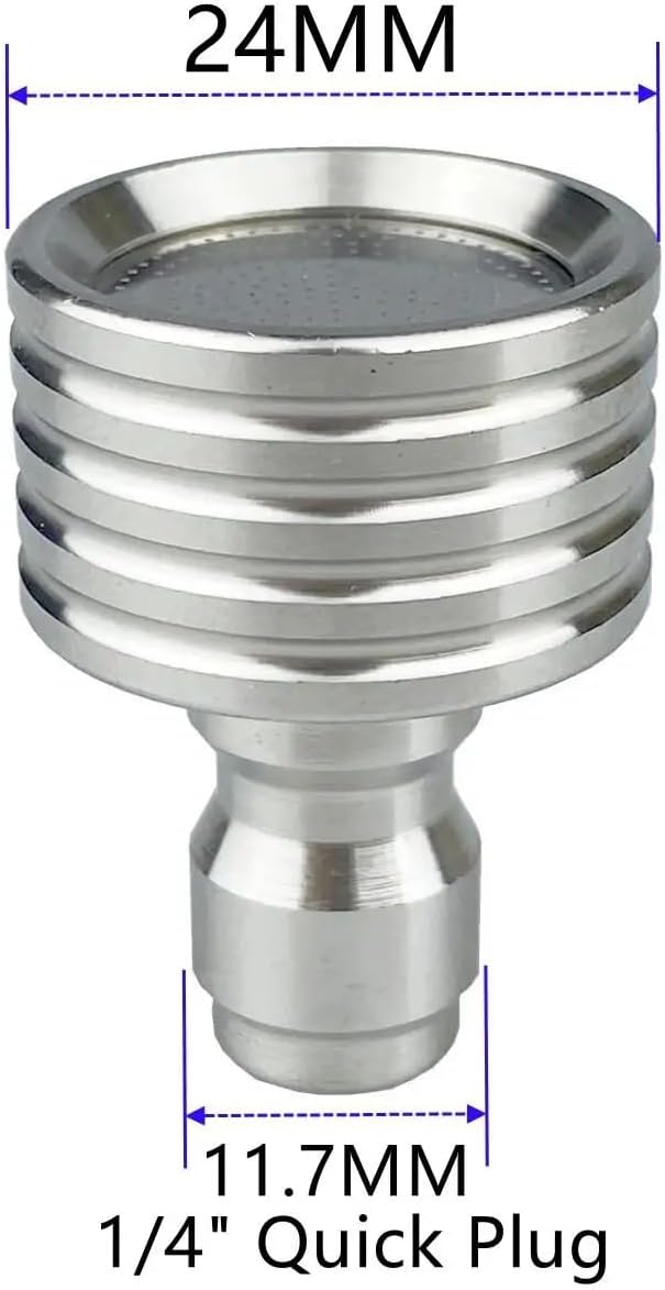 Pressure Washer Tips Spray Nozzle Soft Rain Shower Head Sprinkler with 1/4 Quick Connect Adapter for Power Washers Gun Car Washing Automobile Tire Detailing Cleaning Garden Watering