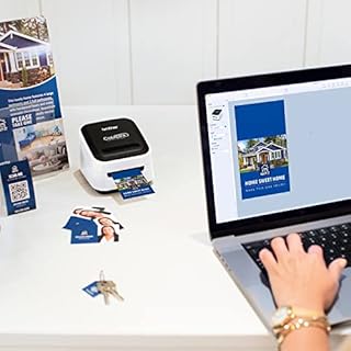 Brother ColAura Color Photo and Label Printer,White