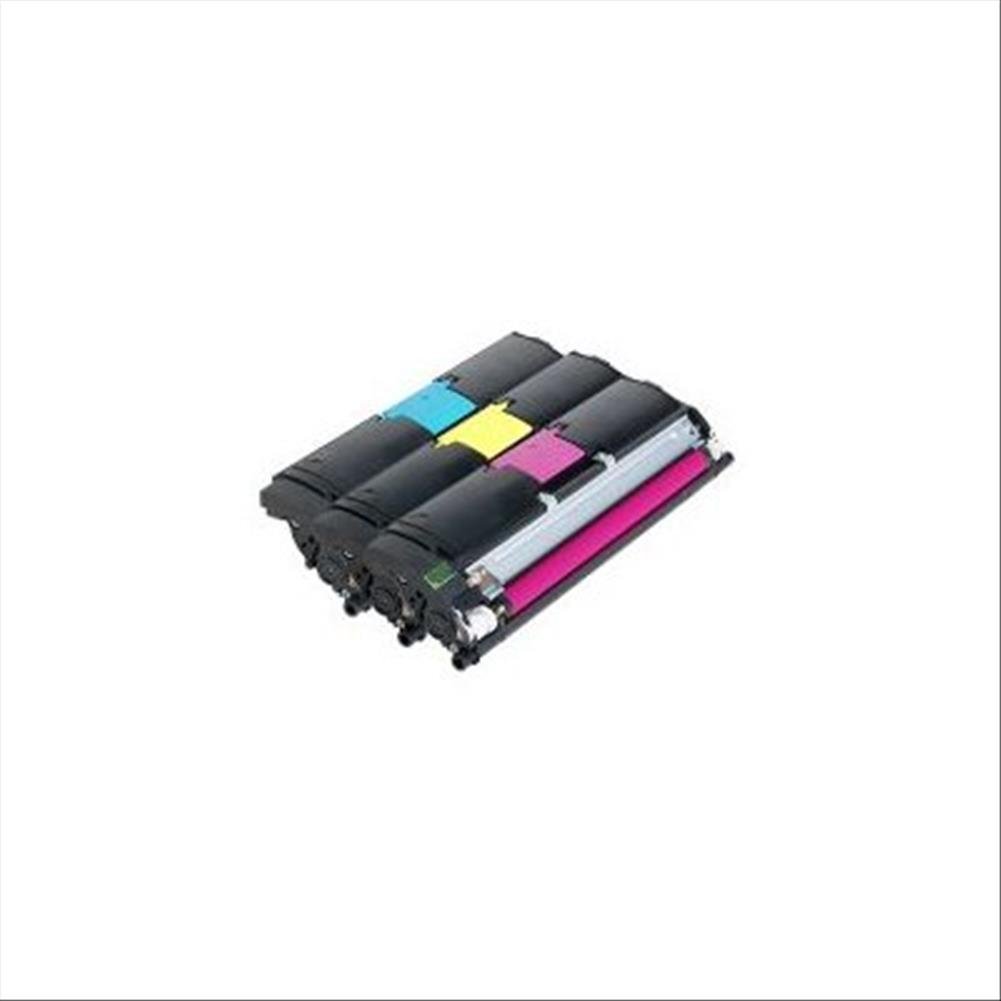 QMS Konica Minolta magicolor 2400 2430 2500 2450 2400 W 2550 2500 W kolorowy zestaw wartości tonera do drukarki laserowej, Hi-Cap (cyjan, magenta, żółty) 1710595-001