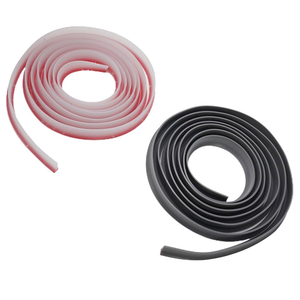 Barrera de ducha flexible de 500 cm para baño y cocina color gris y transparente 30 mm de altura fácil de insta 1 paquete ideal para seguridad en la ducha y el baño