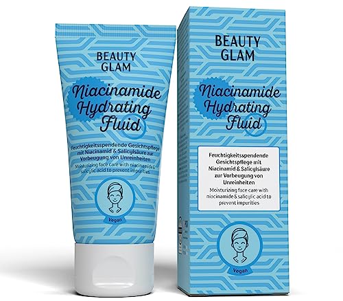BEAUTY GLAM – Feuchtigkeitspflege Hydrating Fluid Tagespflege, Vegan, alle Hauttypen – Made in Germany, 50ml