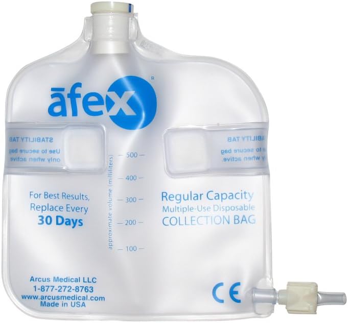 Afex Urinary Collection Leg Bag 16 oz Standard Non Vented (500 mL) Capacity