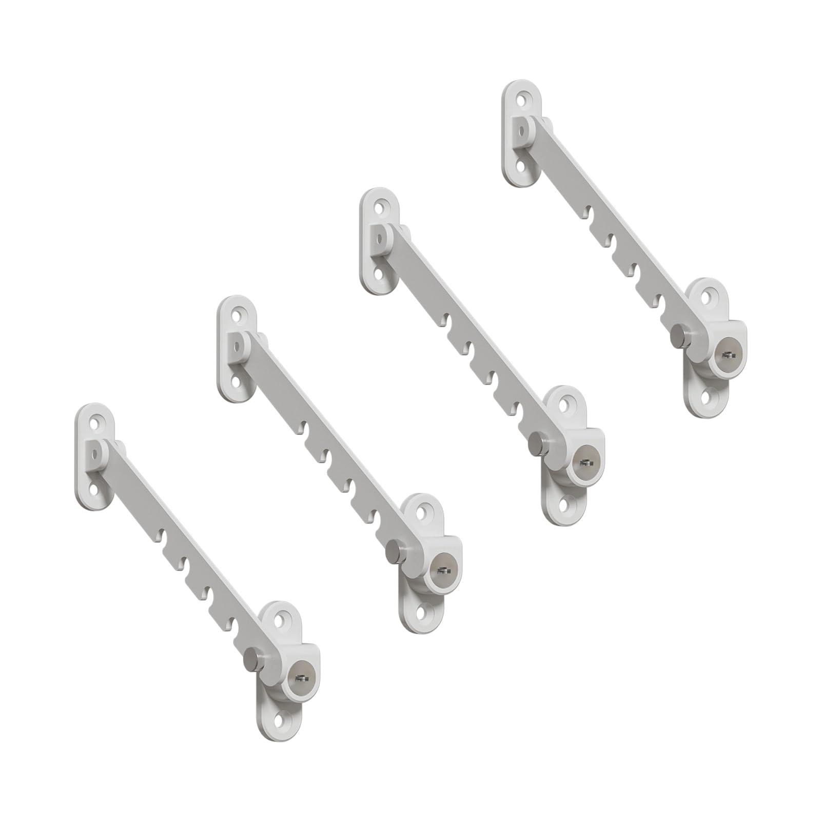 Home Opening Restrictor Set of 4, Casement Panel Limiter with Adjustable Limit Arm for Doors and Cabinets, Indoor Use Opening Restrictor Casement Panel Limiter Adjustable Set Movement Control Door Arm