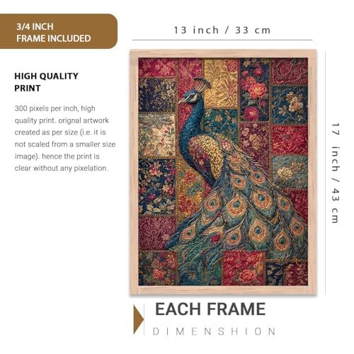 Image of kotart Traditional Art Wall Painting Home Decoration With Frame For Living Room Bed Room Hotel Wall Decor Digital Reprint Engineered Wood (13X17 inch)