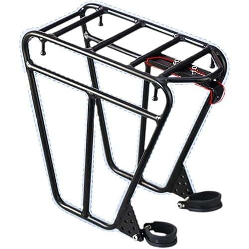 Bike Front Rack Carrier Cargo Pannier Adults Carrying Metal Bag Luggage Shelf Bicycle Front Fork Rack for Bicycle Shopping