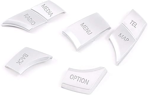 Miniatura 8 de YIWANG ABS cromo consola de coche multimedia botón interruptor cubierta stick 5 unids para BMW 5 serie F10 F11 2011-2017 auto accesorios