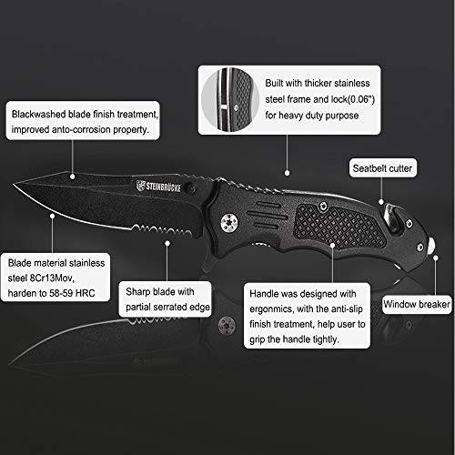 Steinbrucke Tactical Pocket Knife