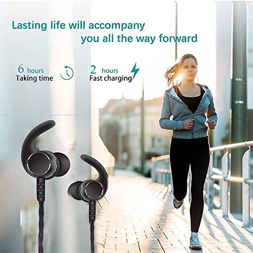 Vigros Enc Noise Canceling Neckband Wireless Bluetooth 2 Eq Earbuds In-Ear Gaming Earphones, Led Light Fast Charge 70 Hours Play Headsets, Sweat Proof Ear-Hook Headphones Outdoor/Sports/Workout #TOP6