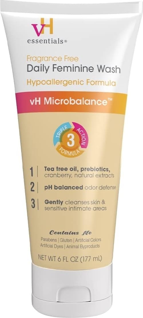 Amazon.com: vH essentials Daily Feminine Wash, Fragrance-Free, 6