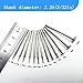 Luo ke 13 Pcs T Shape Diamond Burr - 3/32 Inch Shank Channel Cutting Burs Stone Carving Bits for Rotary Tools includes Dremel