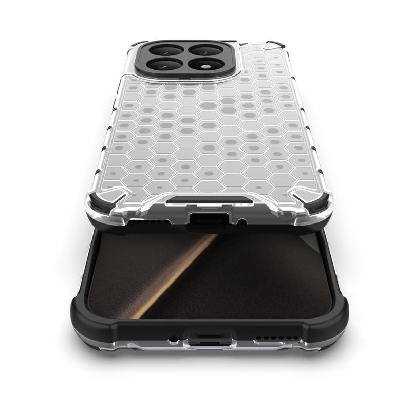 Image of Plastic Bumper Back Case Cover for Xiaomi 15T / Mi 15T 5G (Transparent)