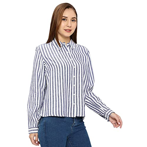 Image of Spykar Solid Blended Round Neck Women's Regular Fit Top