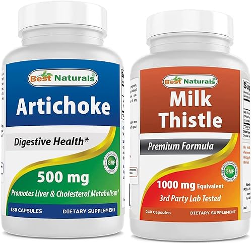 Best Naturals Artichoke Extract 10000 mg Equivalent & Milk Thistle Extract 1000mg
