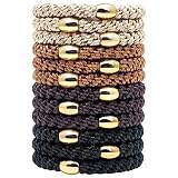Qooocy Hair Tie Bracelets, Hair Ties for Women Girl, Ponytail Holders for Thick Hair, Superior Stron