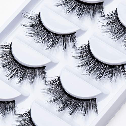 5 Pairs Long Thick Makeup False Eyelashes Fake Eye Lash Extension Handmade Soft #TOP3