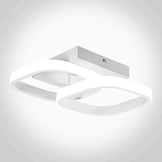 XJYMCOM Led Ceiling Light, 22W Ceiling Lights,Square Design Modern Ceiling Lights,Ceiling Lamp for Hallway,Bedroom,Office,Kitchen,Entrance, Living Room Bath Ceiling Lighting White