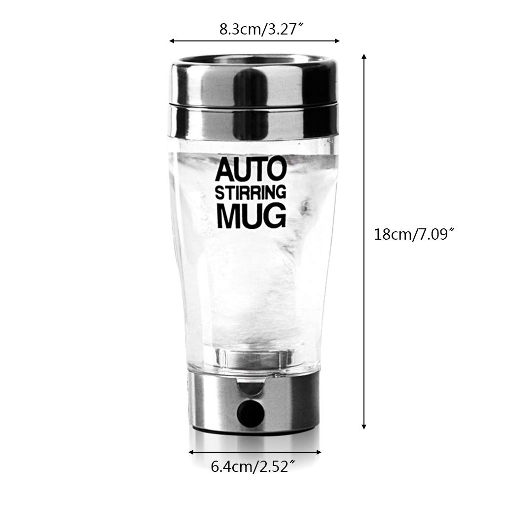Shaker de protéines électrique de 400 ml avec bouchons en vrac