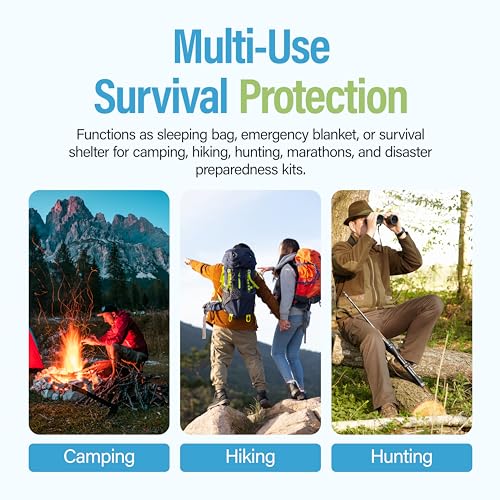 Image of Ever Ready First Aid Mylar Rescue Blanket, Large Silver Thermal Sheet for Emergency and Survival, 54 inch x 84 inch