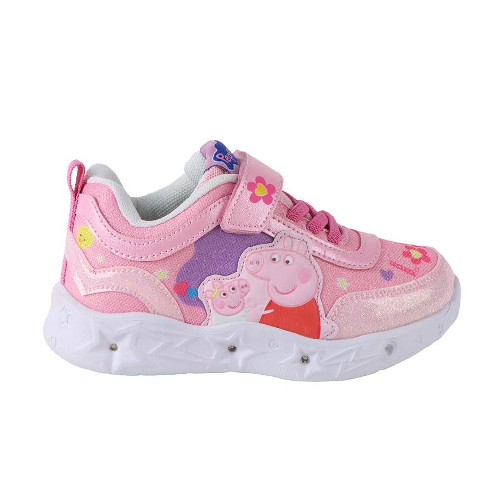 Peppa Pig Sports Light Sole EVA with Lights – Children's Sports Lights for School and Leisure, Pink, 26 EU