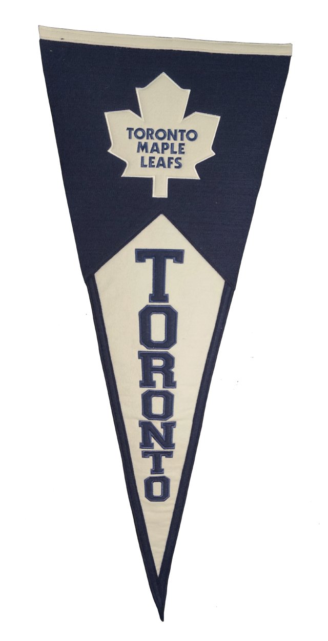 Toronto Maple Leafs Hockey Oversized 40x17 inch Classic Wool Pennant