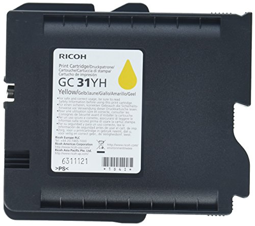 Cartouche d'encre jaune Ricoh RHGC31HY d'origine pour imprimante de bureau grand volume