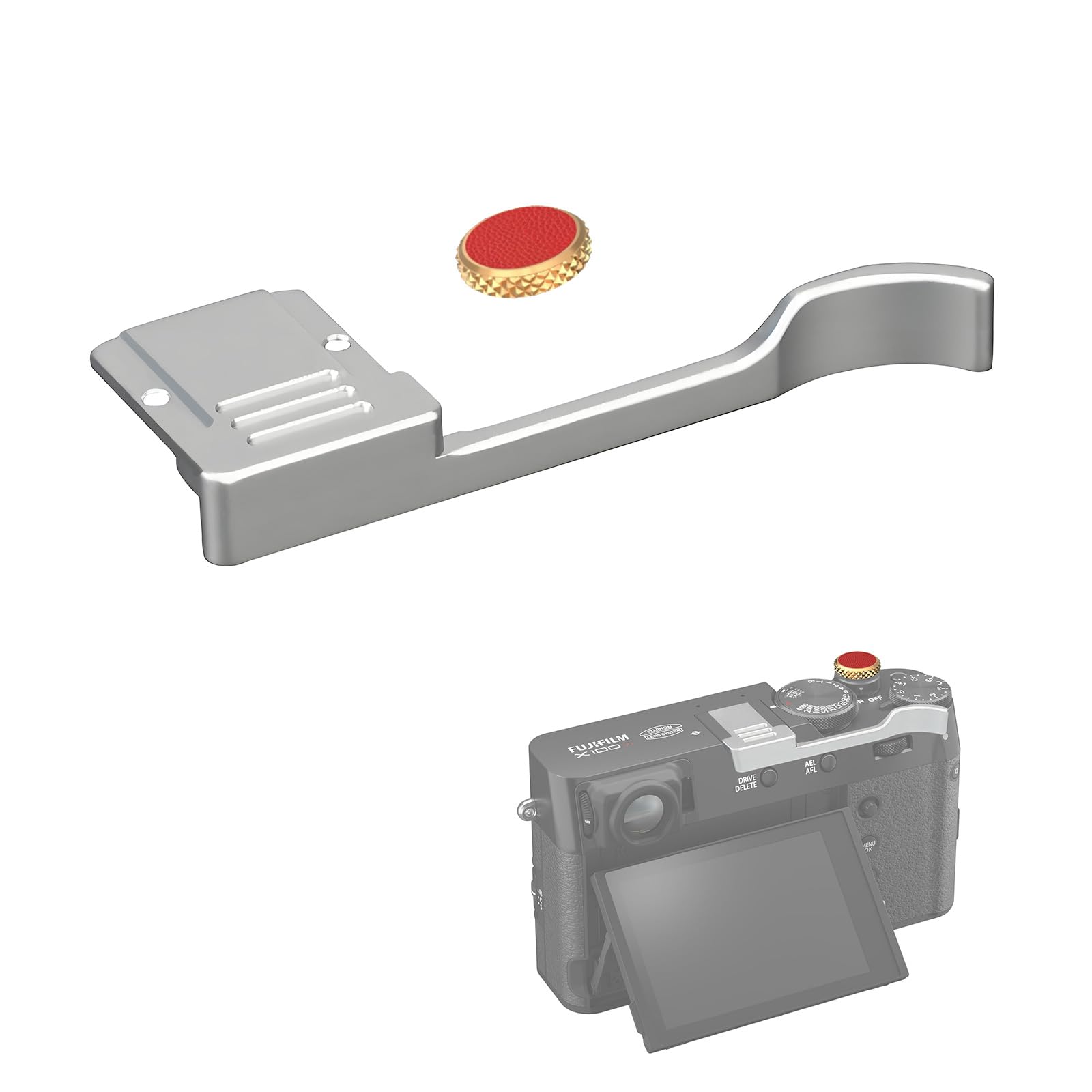 Amazon.com : X100VI /X100V Metal Thumb Up Grip for Fuji Fujifilm
