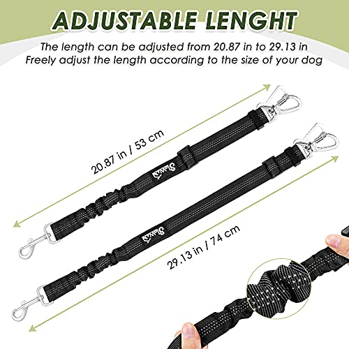Slowton Dog Seat Belt Car Harness Set - Adjustable Dog Seatbelt With Carabiner For Most Cars, Breathable Dog Vest Harness Padded With Car Safety Leash For Small Medium Large Dogs Puppy Cats(Black S) #TOP7