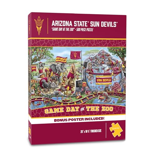 Image of YouTheFan NCAA Arizona State Sun Devils inchGame Day At The Zoo inch 500 Puzzle