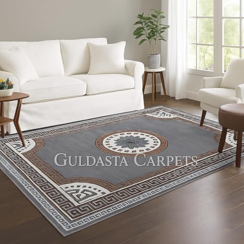 Image of GULDASTA CARPET; Carpets for Living Room 4x5 feet [121X150Cm] Super Softness Floral Multi Design Medium Thickness bcf New Carpet for Room