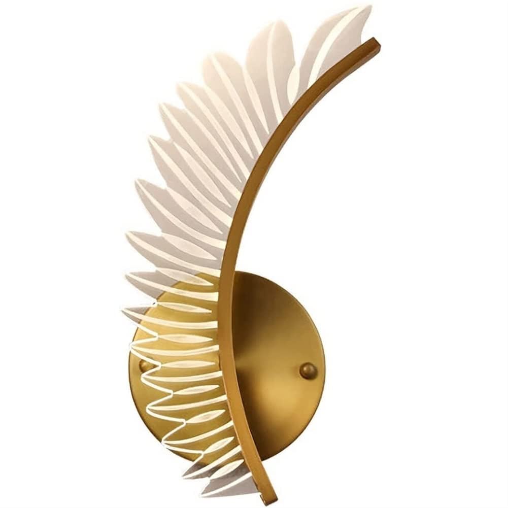 KXEcoLife Stylish Design LED Wall Sconce, Adjustable 10W Bedside Lamp, 3000k-6000k Acrylic Light for Stairways & Hallways