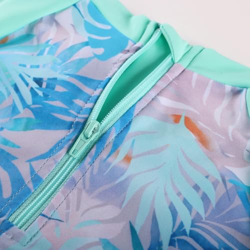 Image of GRACE KARIN Girls Long Sleeve Swimsuit Mermaid Bathing Suit Rash Guard Swimwear 4 Piece Size 5-12